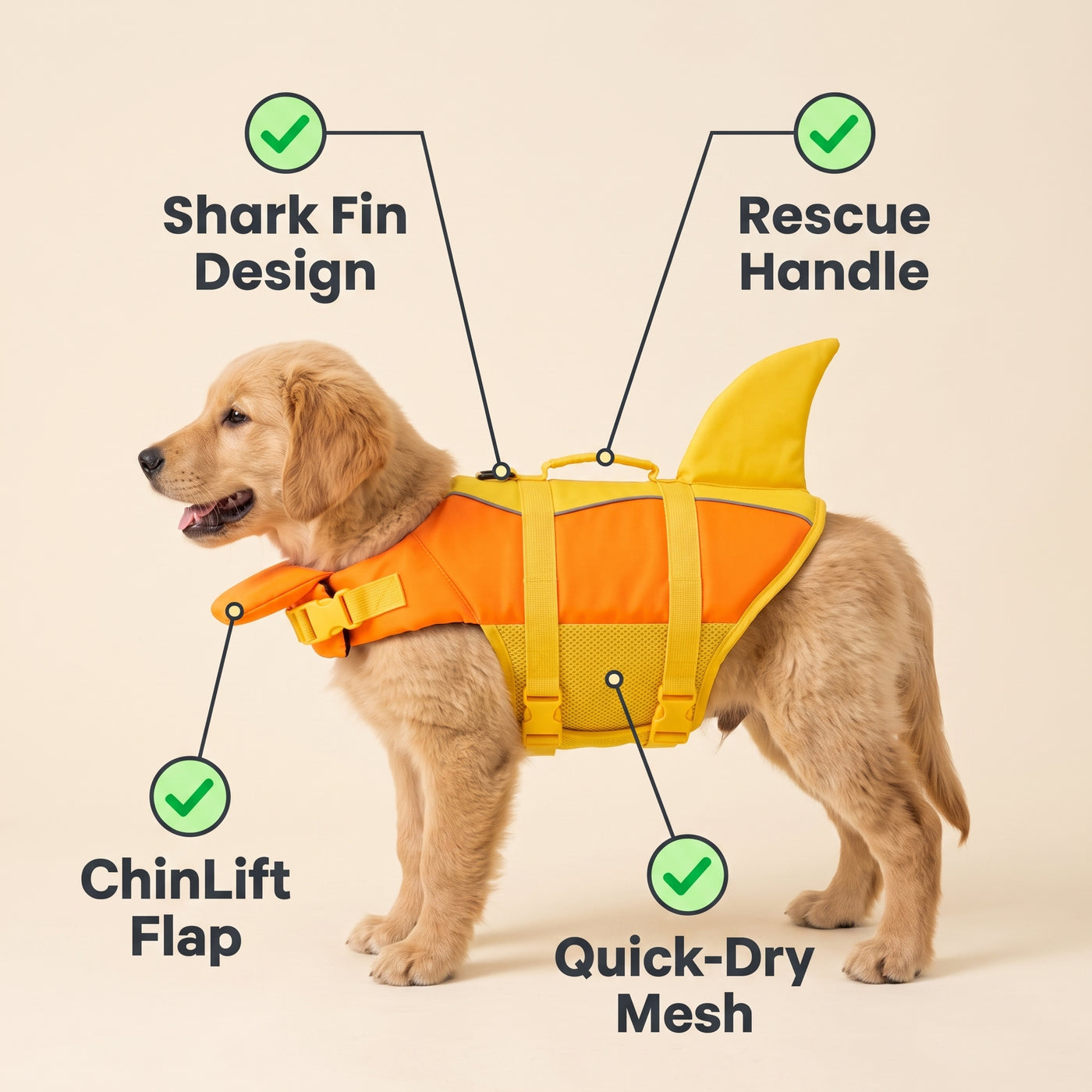 The ChinLift™ Life Jacket For Your Best Friend